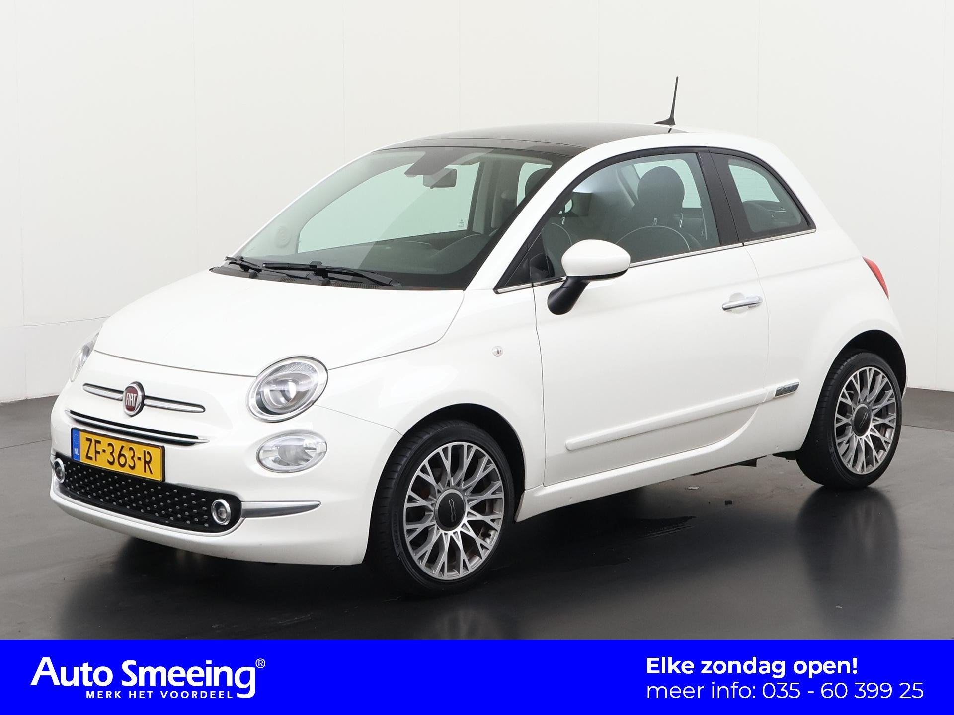 Fiat 500 0.9 TwinAir Turbo Collezione | Panoramadak | Naviga, Voorwielaandrijving, 12 maanden, Stof, Gebruikt