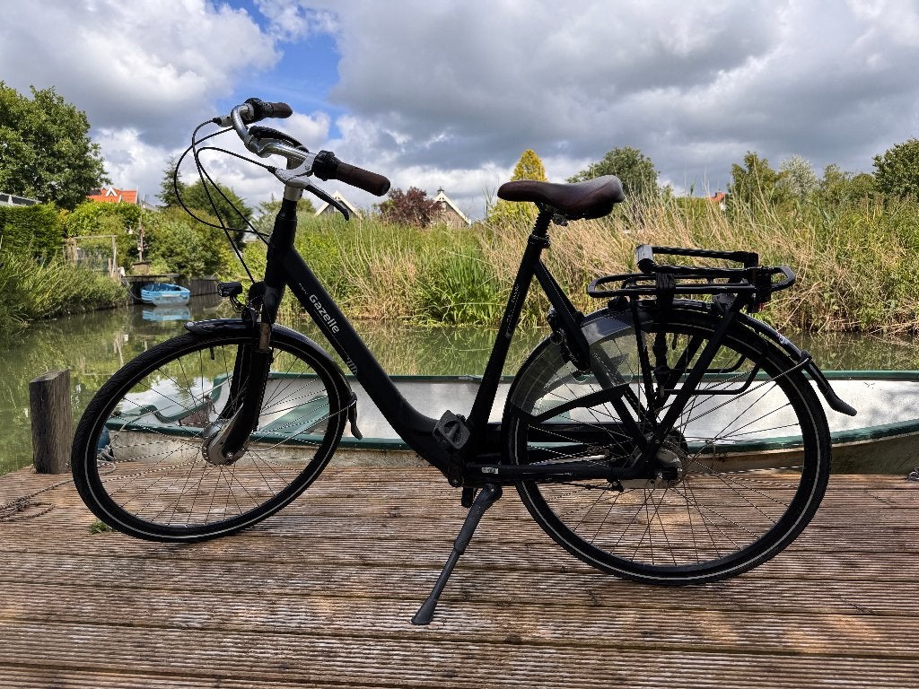 Gazelle damesfiets (61cm framehoogte), Fietsen en Brommers, Fietsen | Dames | Damesfietsen, Ophalen, Gebruikt, Versnellingen, 56 cm of meer