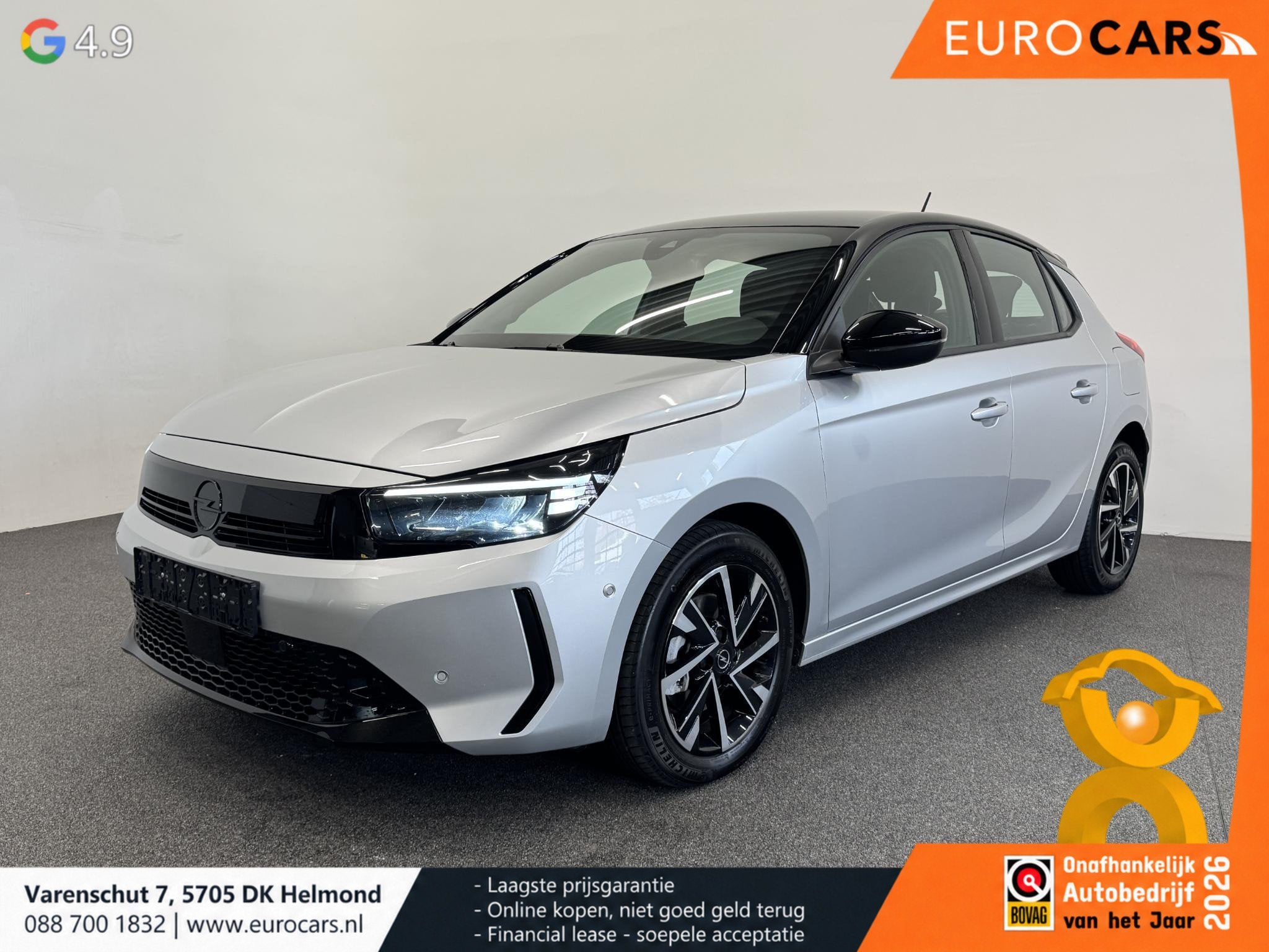 Opel Corsa 1.2 Turbo Hybrid GS Navigatie Apple Carplay/Andro, Auto's, Stof, Gebruikt, 1199 cc, 610 kg
