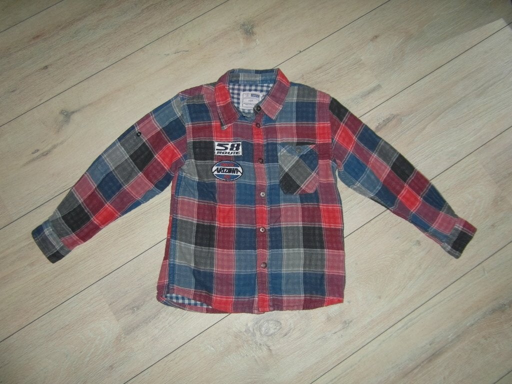 Stoer houthakkers overhemd van Name It - 116, Gebruikt, Verzenden, Overhemd of Blouse, Jongen