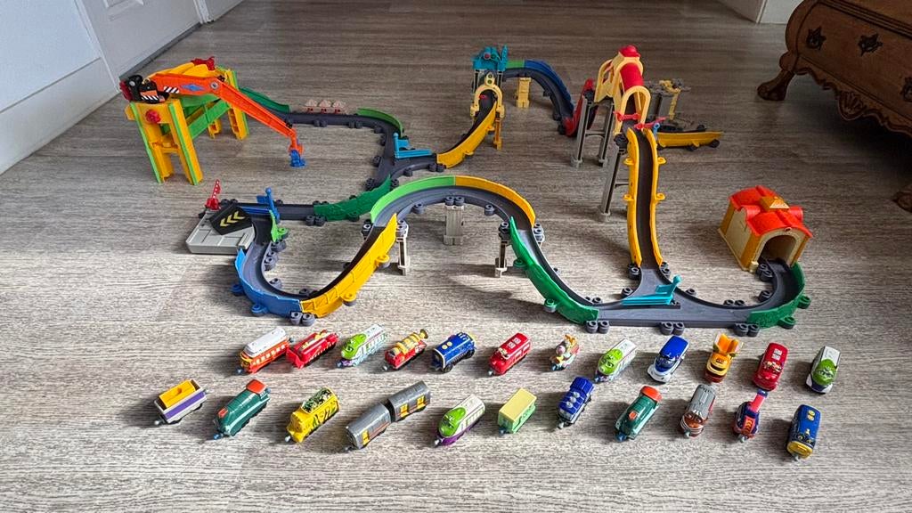 Chuggington Stack Track treinset met 23 wagonnetjes, Ophalen, Zo goed als nieuw