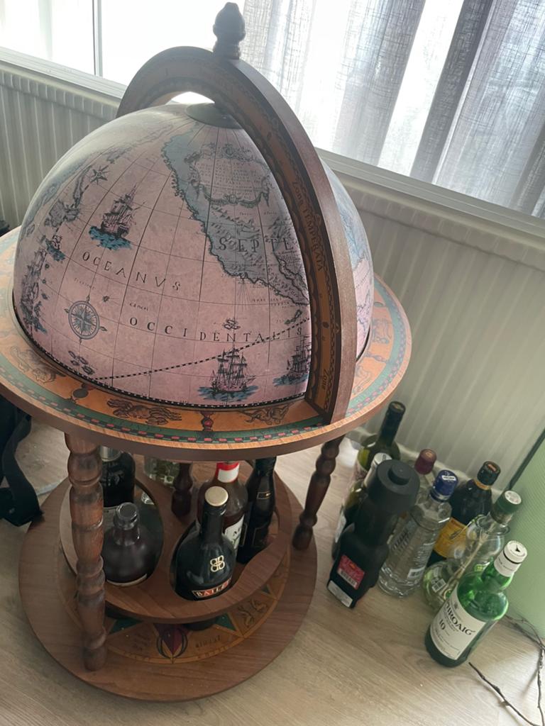 Bar Globe, Ophalen, Gebruikt, Meerkleurig, Vintage