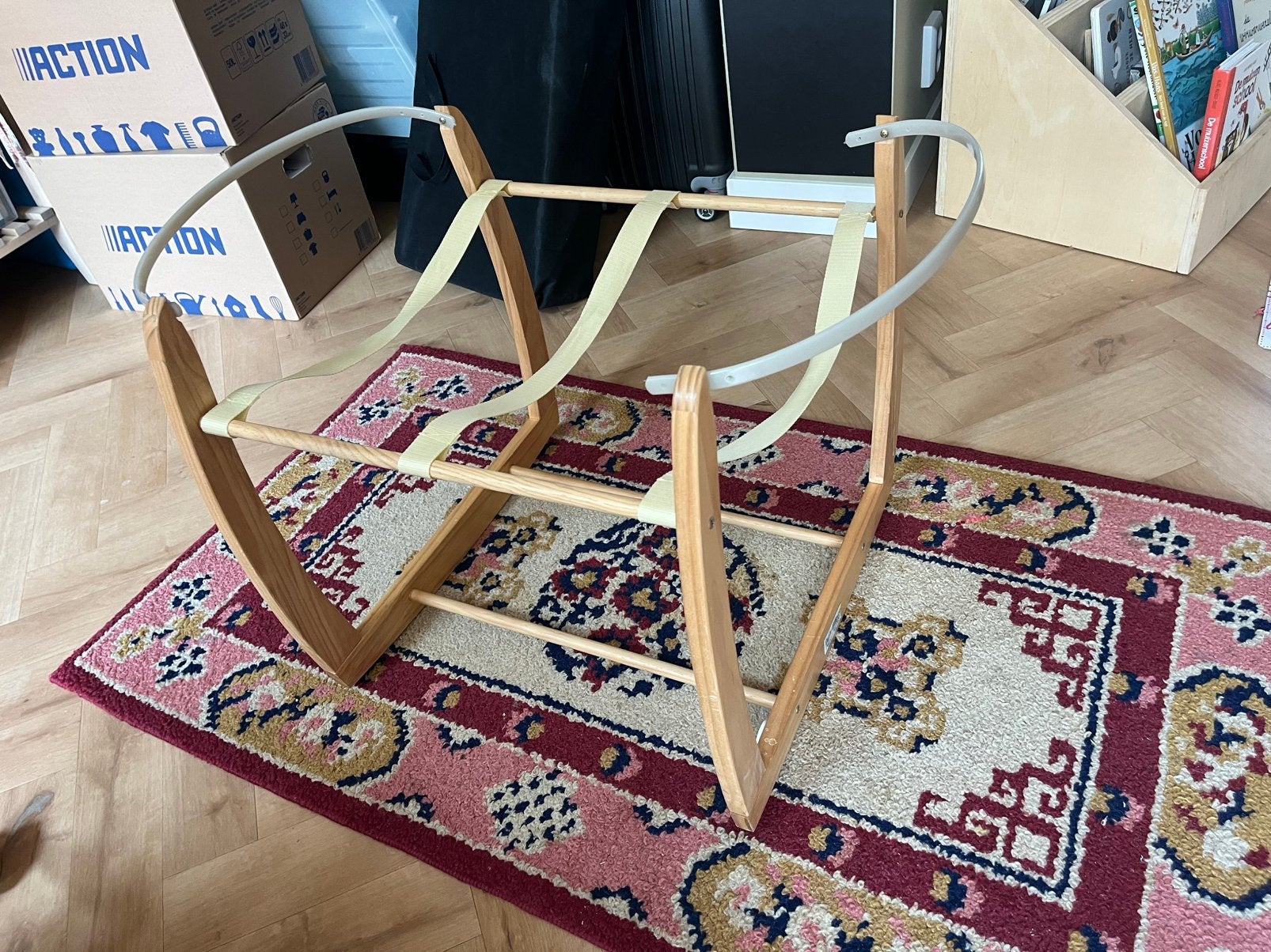 Petit Filippe Rocking Moses Basket Stand, Ophalen, Zo goed als nieuw, Wieg