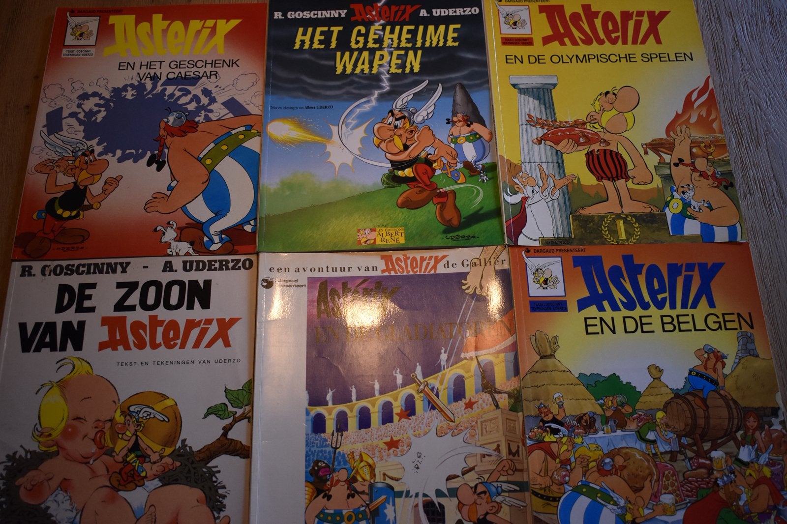 Asterix reeks van 6 boeken, Meerdere stripboeken, Ophalen of Verzenden, Zo goed als nieuw, Uderzo & Goscinny