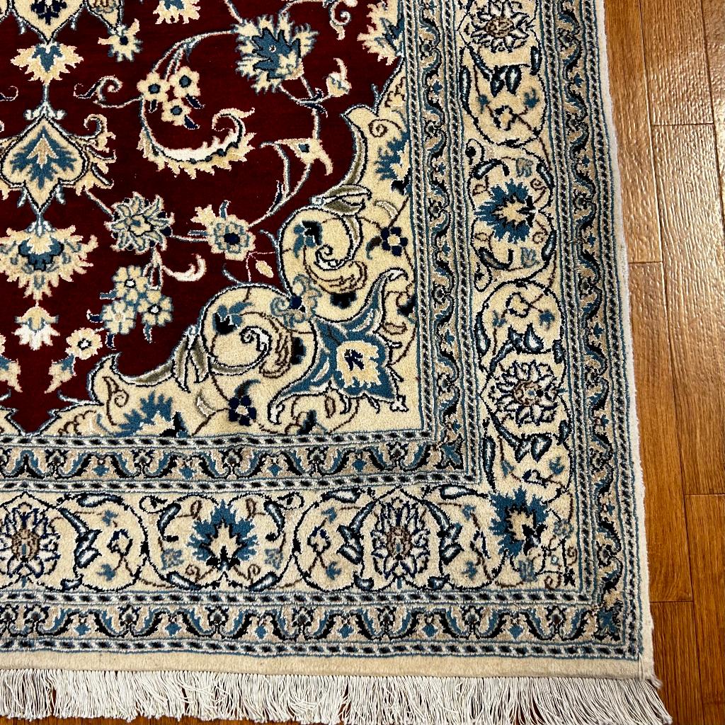Trendy origineel Perzisch tapijt – 200 x 147 cm – Nain, TTM Wonen, Meubels – (Perzische) Tapijten en Woonaccessoires, 100 tot 150 cm