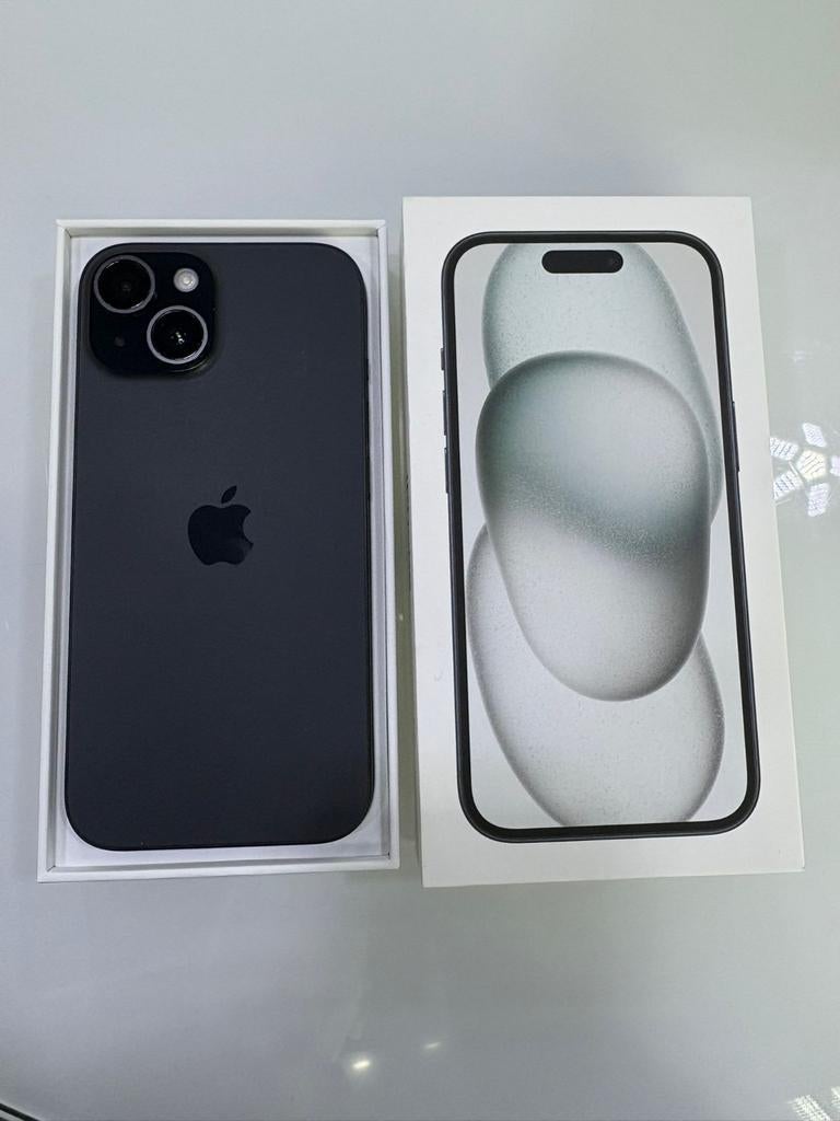 Iphone 15 128GB// Batterij 100% Als nieuw, 128 GB, IPhone 15, Zwart, 100 %