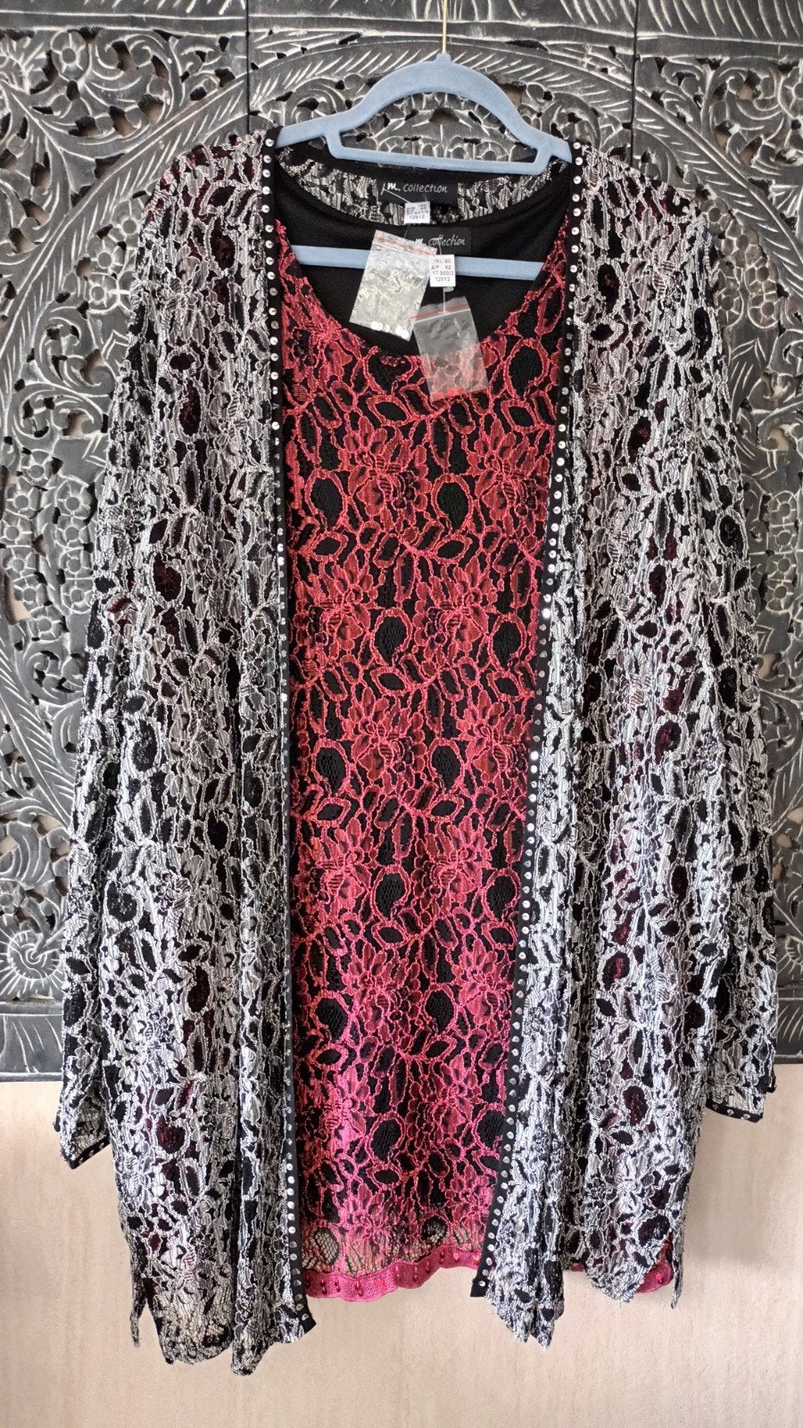 Prachtig nieuw 2-delig kanten set van M.collection, maat 60, M.collection, Ophalen of Verzenden, Nieuw