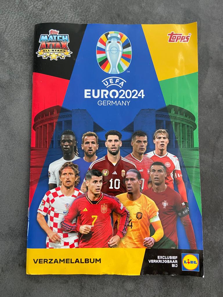 Topps match attax euro 2024., Verzenden, Zo goed als nieuw, Buitenlandse clubs, Spelerskaart