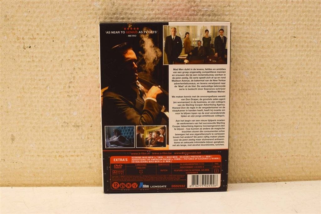 4 dvd box Mad Men het eerste seizoen 49517, Ophalen of Verzenden, Gebruikt