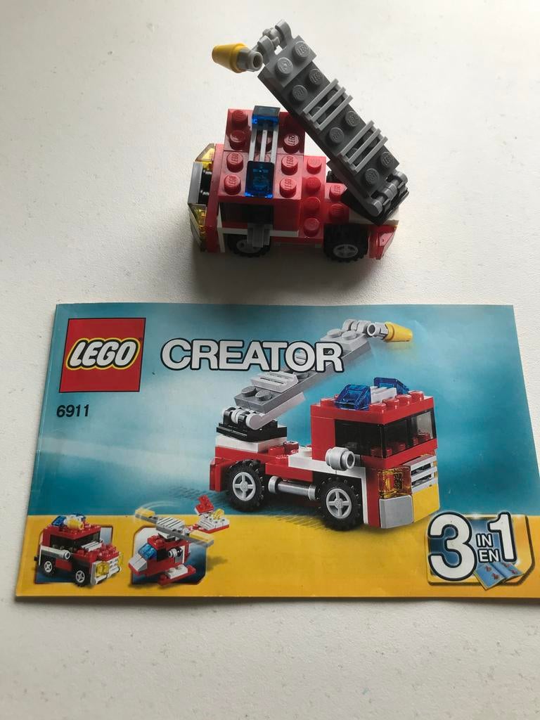 Lego Creator 6911 Mini Brandweerwagen 3-in-1, Gebruikt, Lego, Ophalen of Verzenden, Compleet