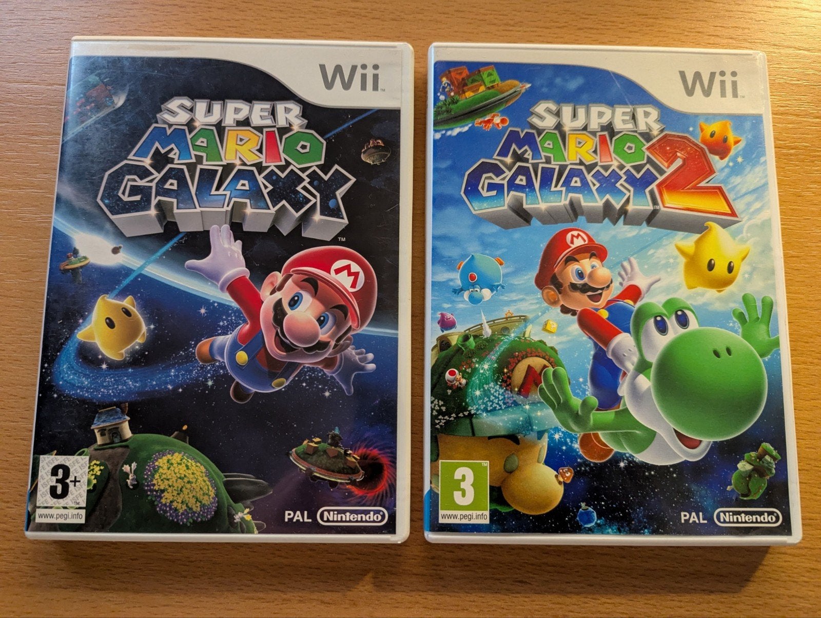 Super Mario Galaxy 1 & 2 (Wii) - Complete Set, Spelcomputers en Games, Gebruikt, 1 speler, Eén computer, Ophalen of Verzenden