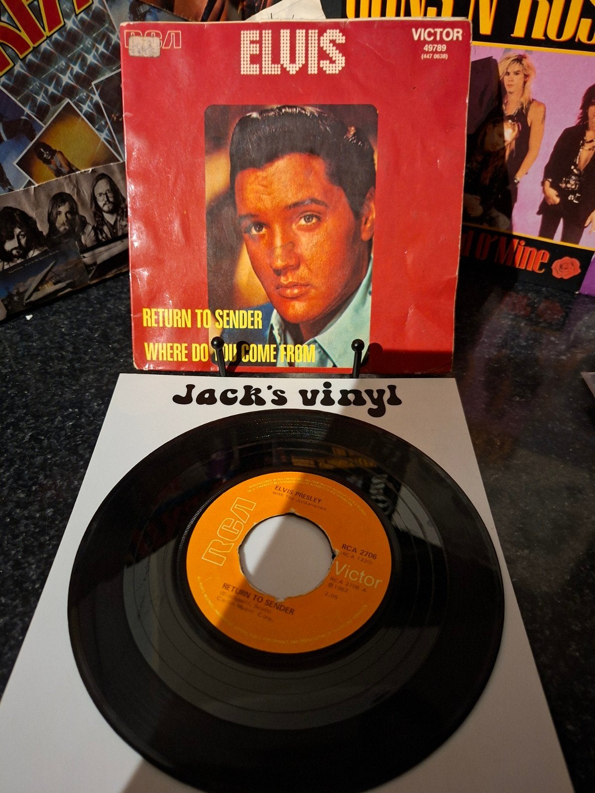 Elvis Presley - Return to Sender / Where Do You Come 1971, Gebruikt, 7 inch, Ophalen of Verzenden, Fotohoes