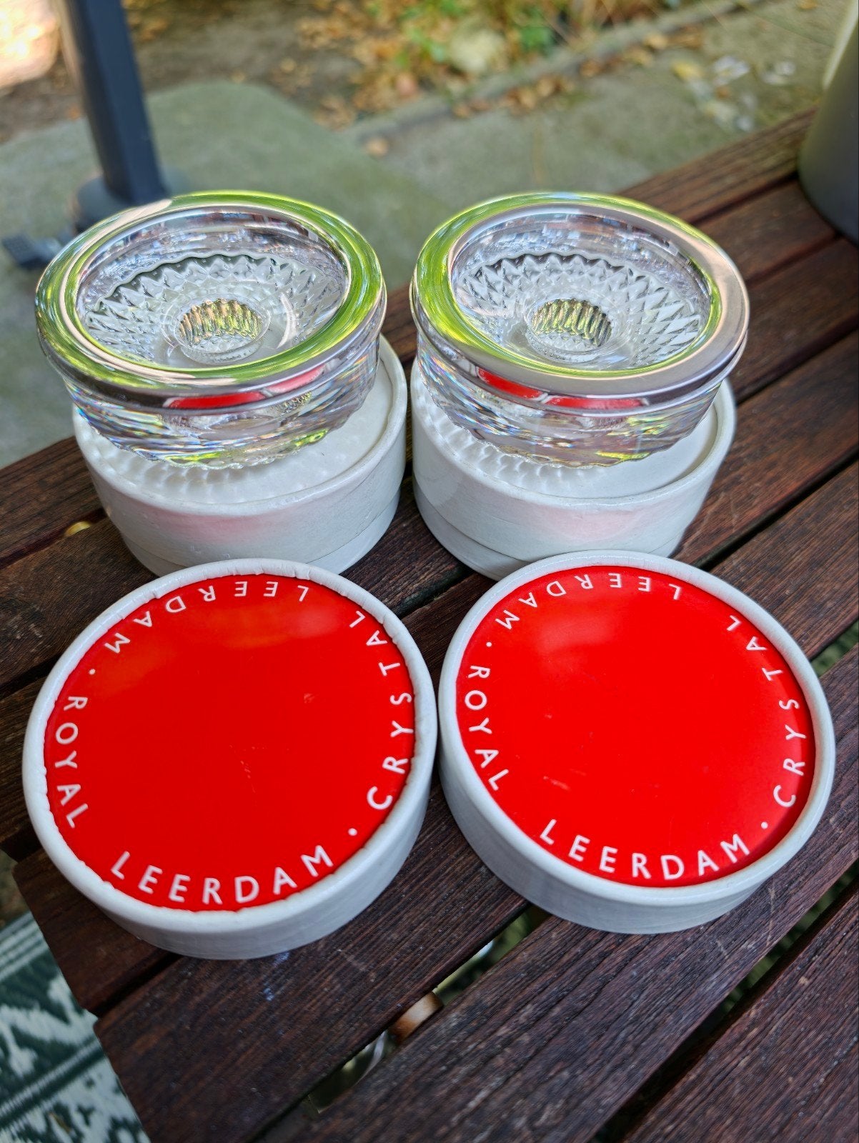 2 Royal Leerdam kandelaars zilver  in originele verpakking, Ophalen of Verzenden