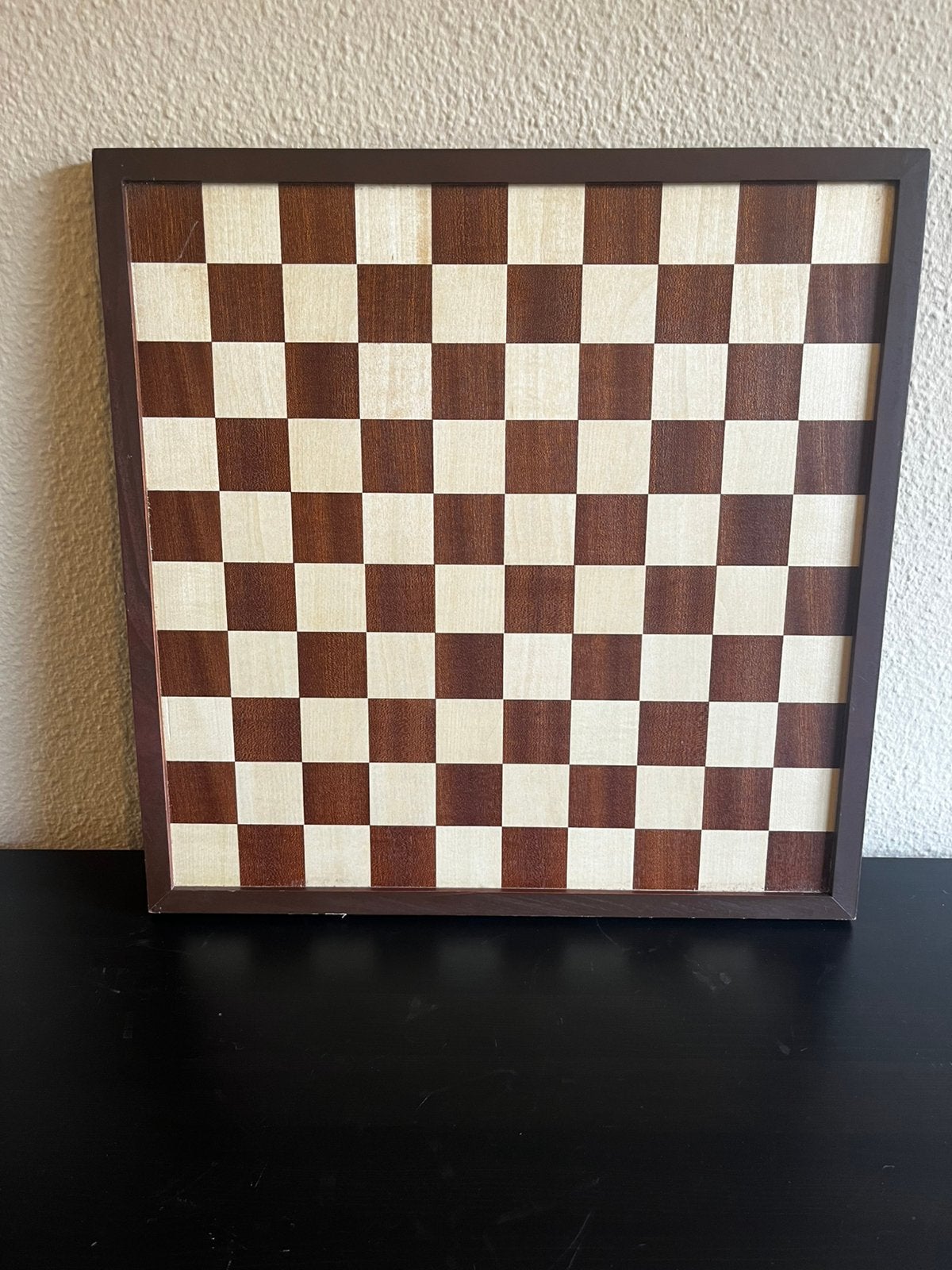 Degelijk houten schaak dam bord 42x42 cm, Ophalen of Verzenden, Zo goed als nieuw