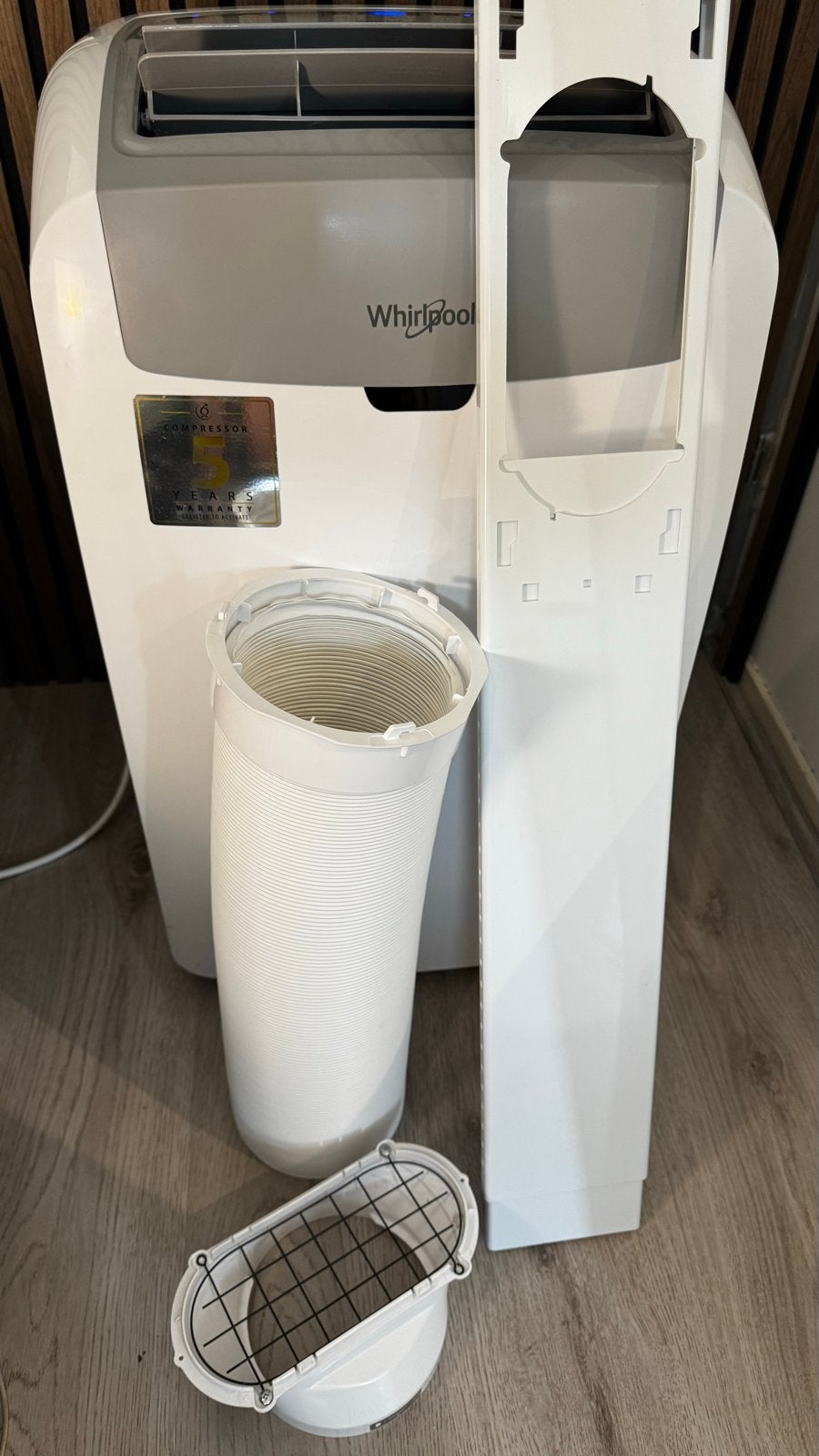 Whirlpool Mobiele Airco - Krachtige Koeling - Compleet, Witgoed en Apparatuur, Airco's, Ophalen, Timer, 3 snelheden of meer, Zo goed als nieuw