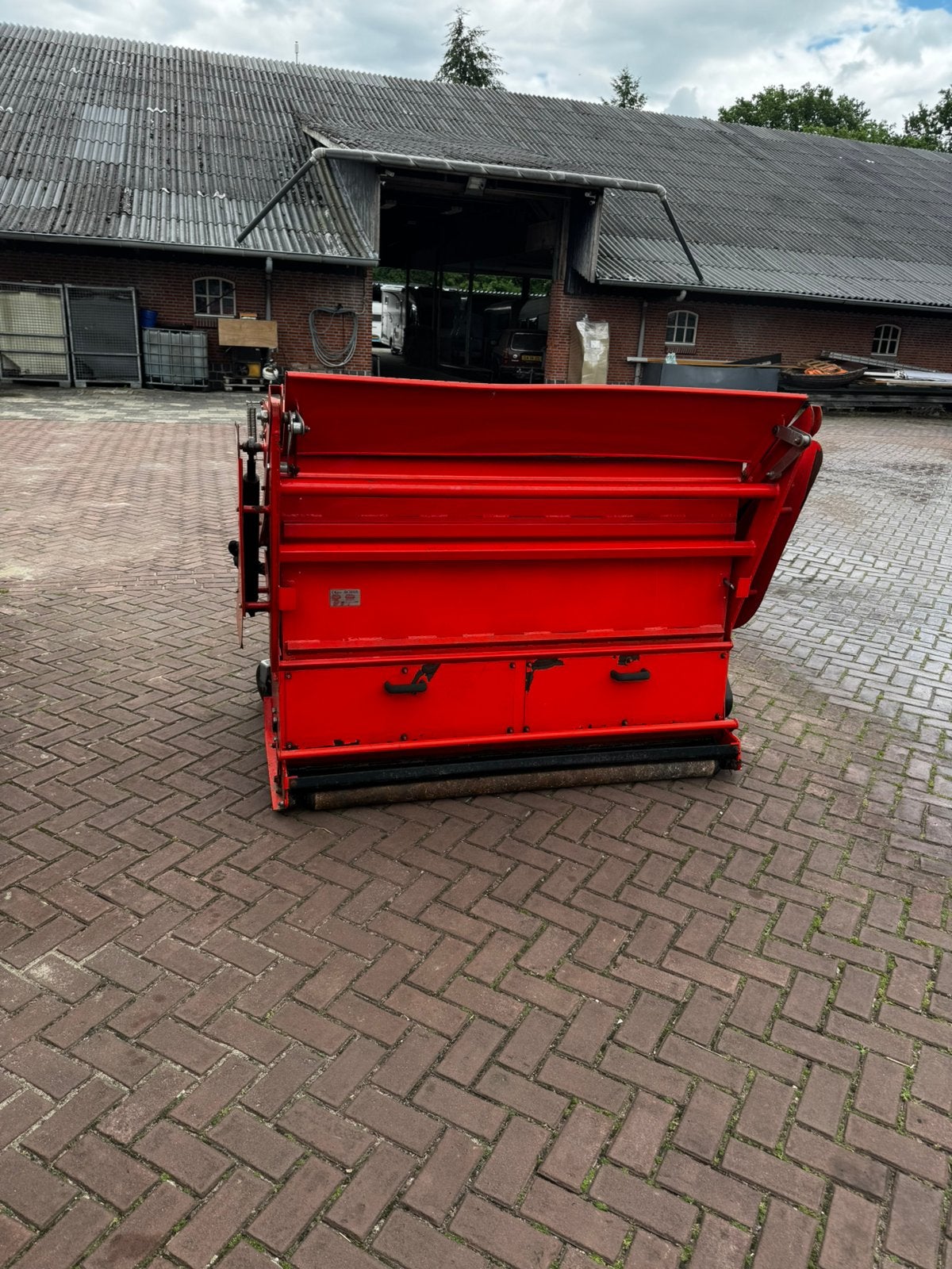 Klepel maaier hoogkiepbak, Ophalen, Weidebouw