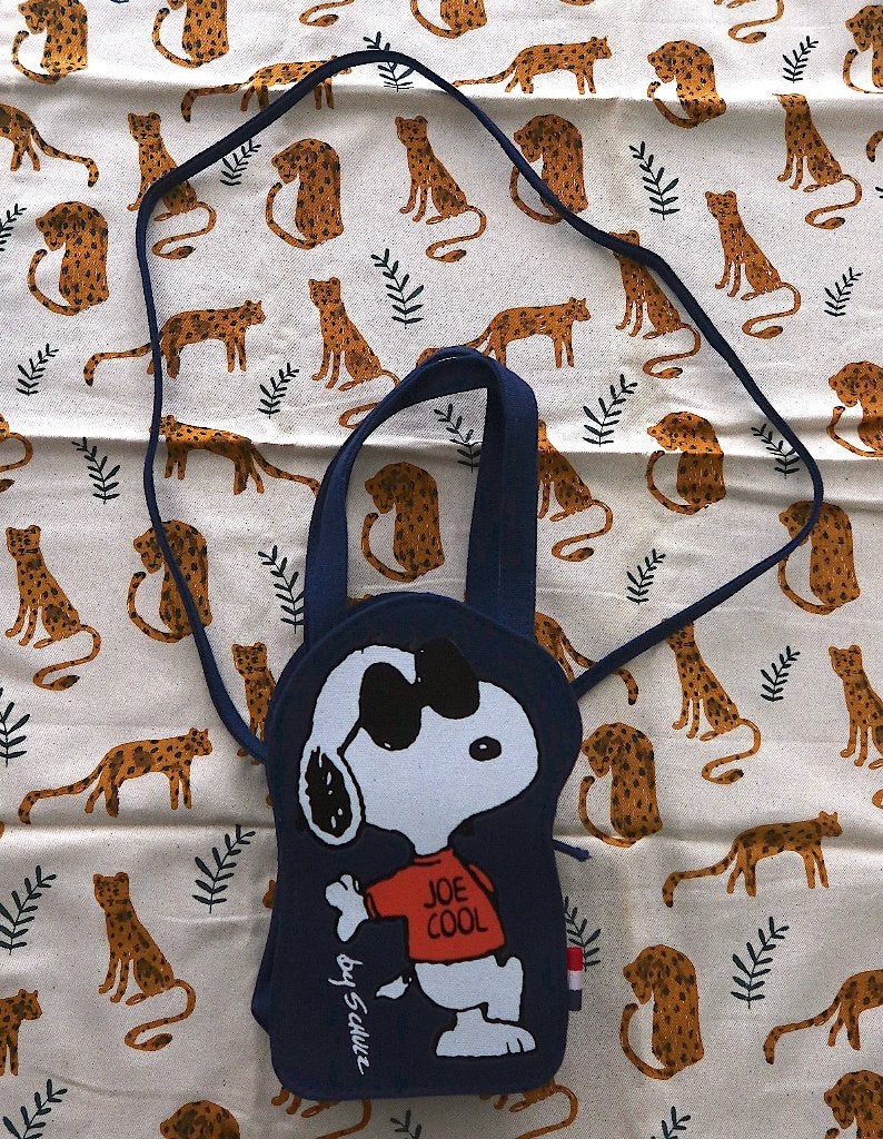 Snoopy Peanuts Joe Cool Comics Cartoon Mini Schoudertasje, Verzenden, Snoopy, Nieuw, Kleding