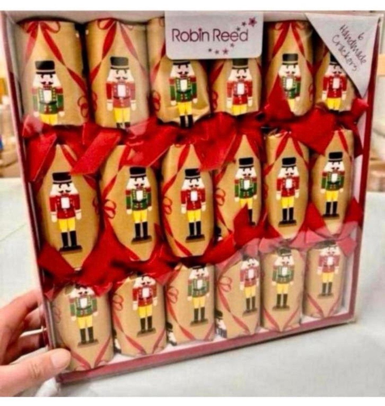 Robin Reed 6 Handmade Christmas Crackers - Kerst knalbonbon, Nieuw, Ophalen of Verzenden, H, H