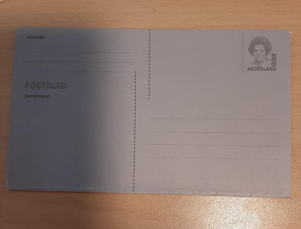 Nederland postblad binnenland, Postzegels en Munten, Verzenden, Overige typen