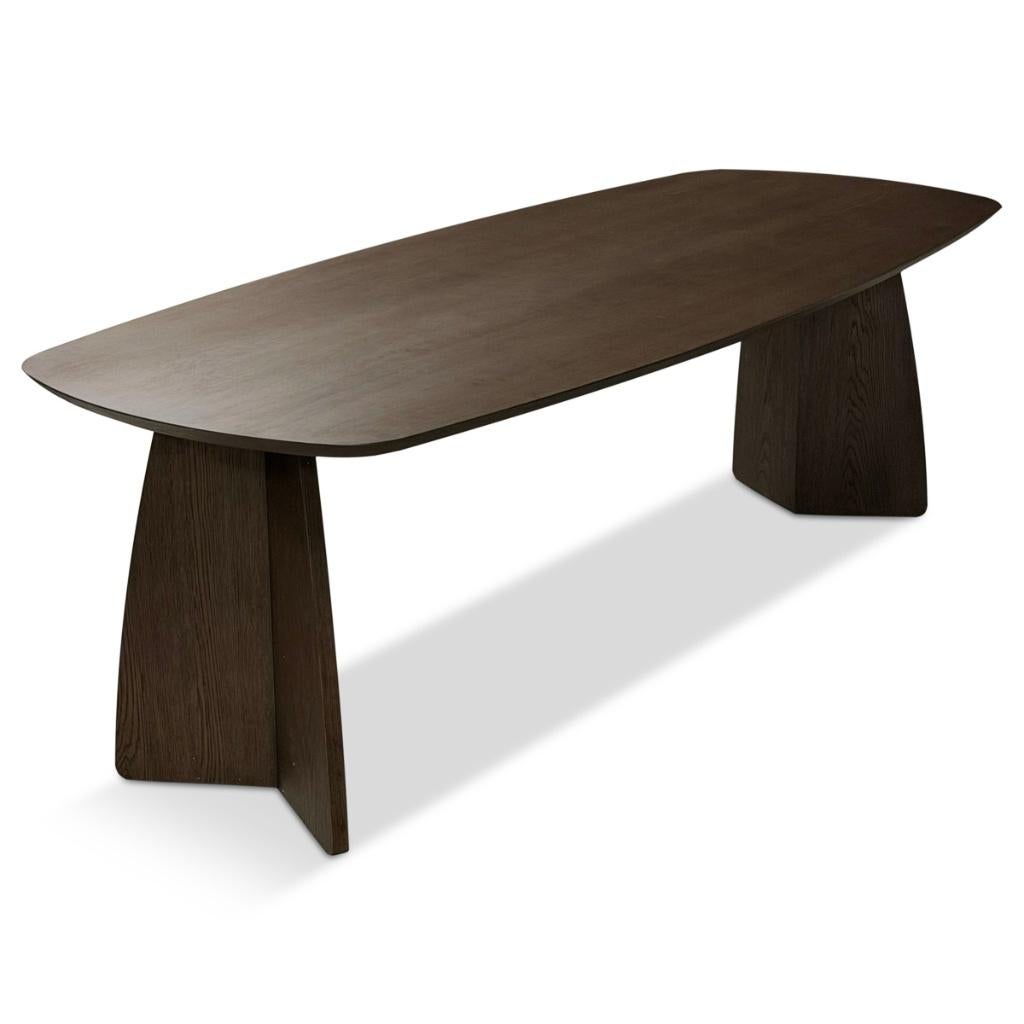 Foto 8 van Japandi tafel deens ovaal eiken bruin 210 240cm