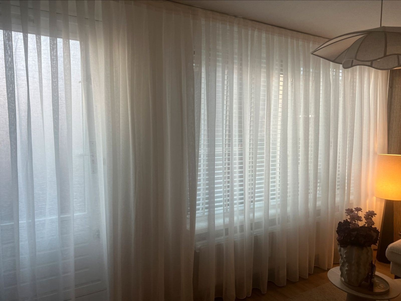 linnenlook vitrage nieuw 360x259, Ophalen of Verzenden, Nieuw, Vitrage