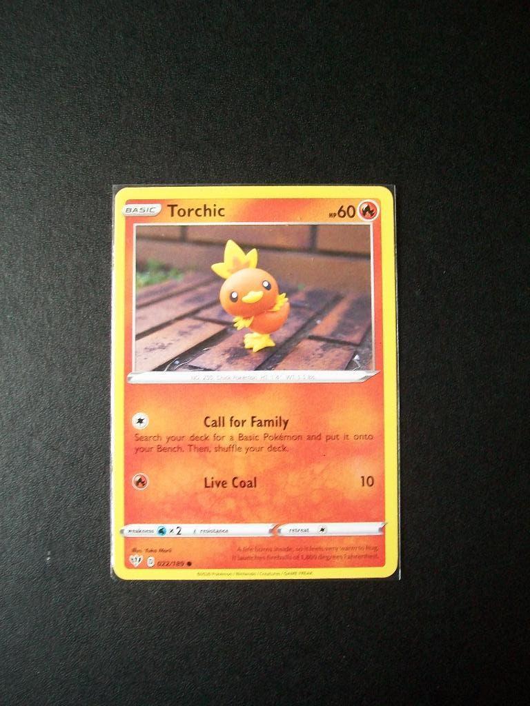 1855. Nieuwe Pokemon Kaart: TORCHIC hp 60 (022/189) 2020., Verzenden, Nieuw, Losse kaart