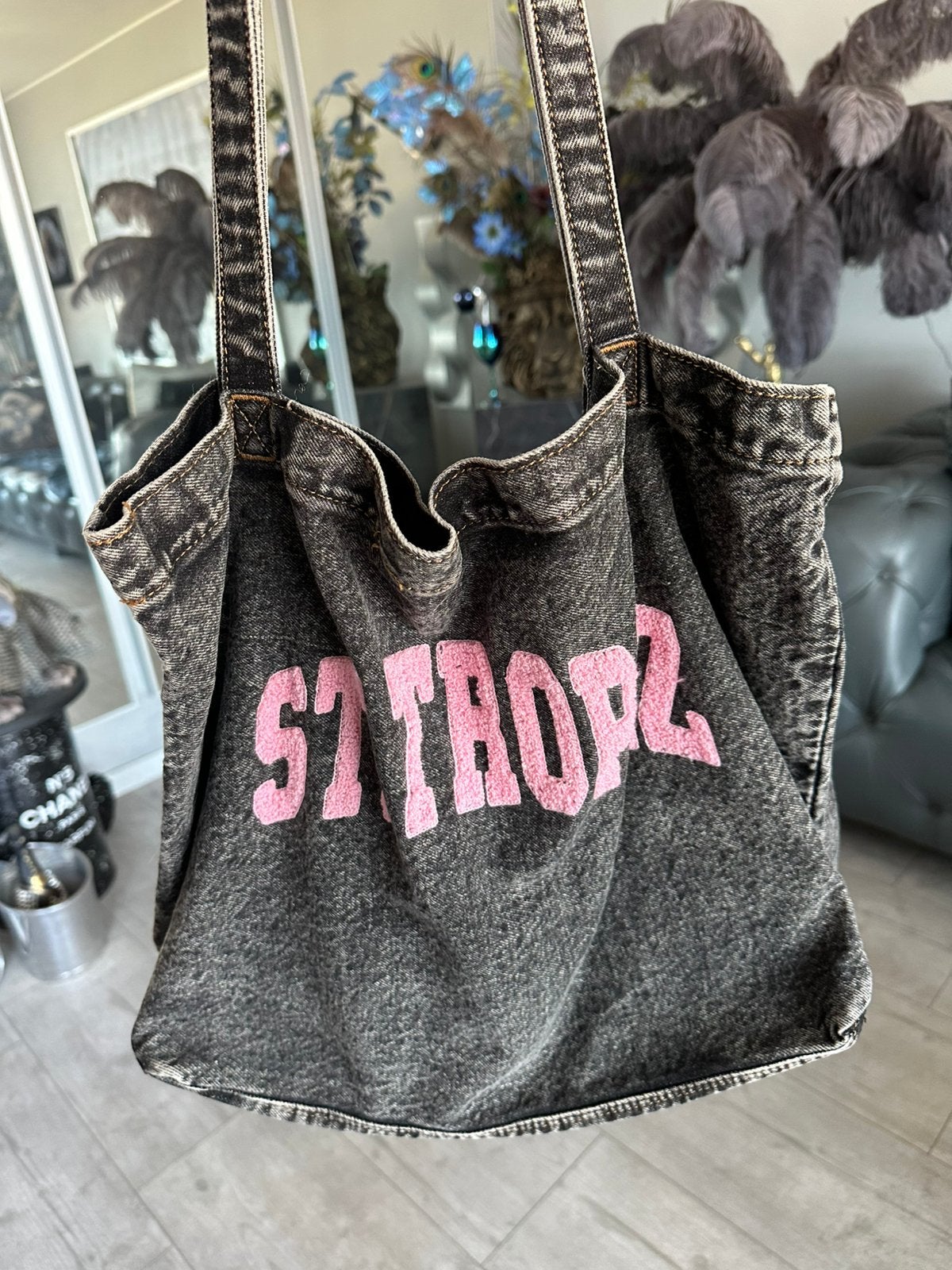 Jeans shopper / schoudertas “St’tropez”, Ophalen of Verzenden, Nieuw, Overige kleuren, Overige merken