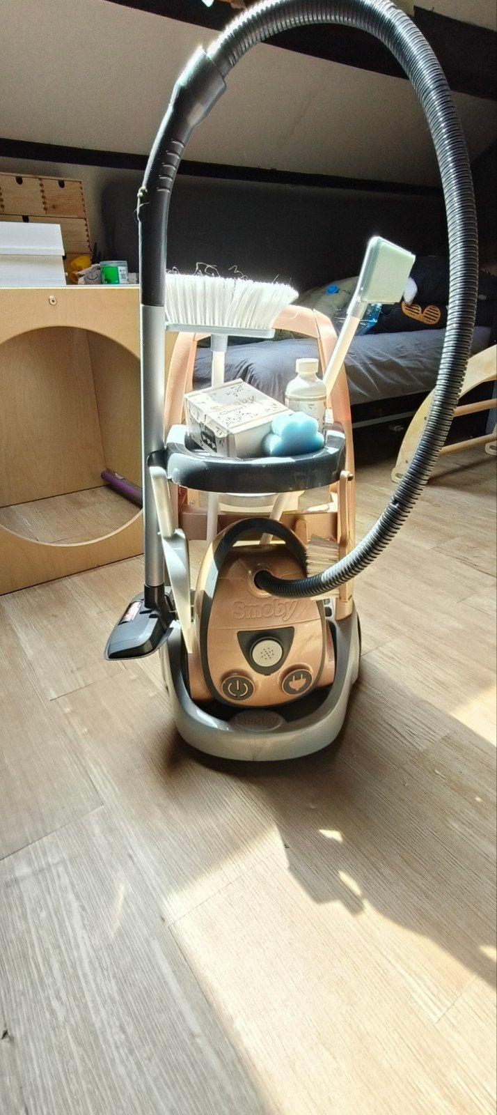 Smoby speelgoed schoonmaakset met stofzuiger, Ophalen of Verzenden, Gebruikt, Jongen of Meisje