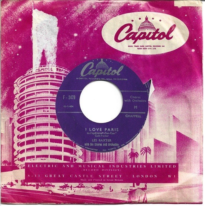 Lex Baxter - I love Paris, Gebruikt, Verzenden, 7 inch, Jazz en Blues
