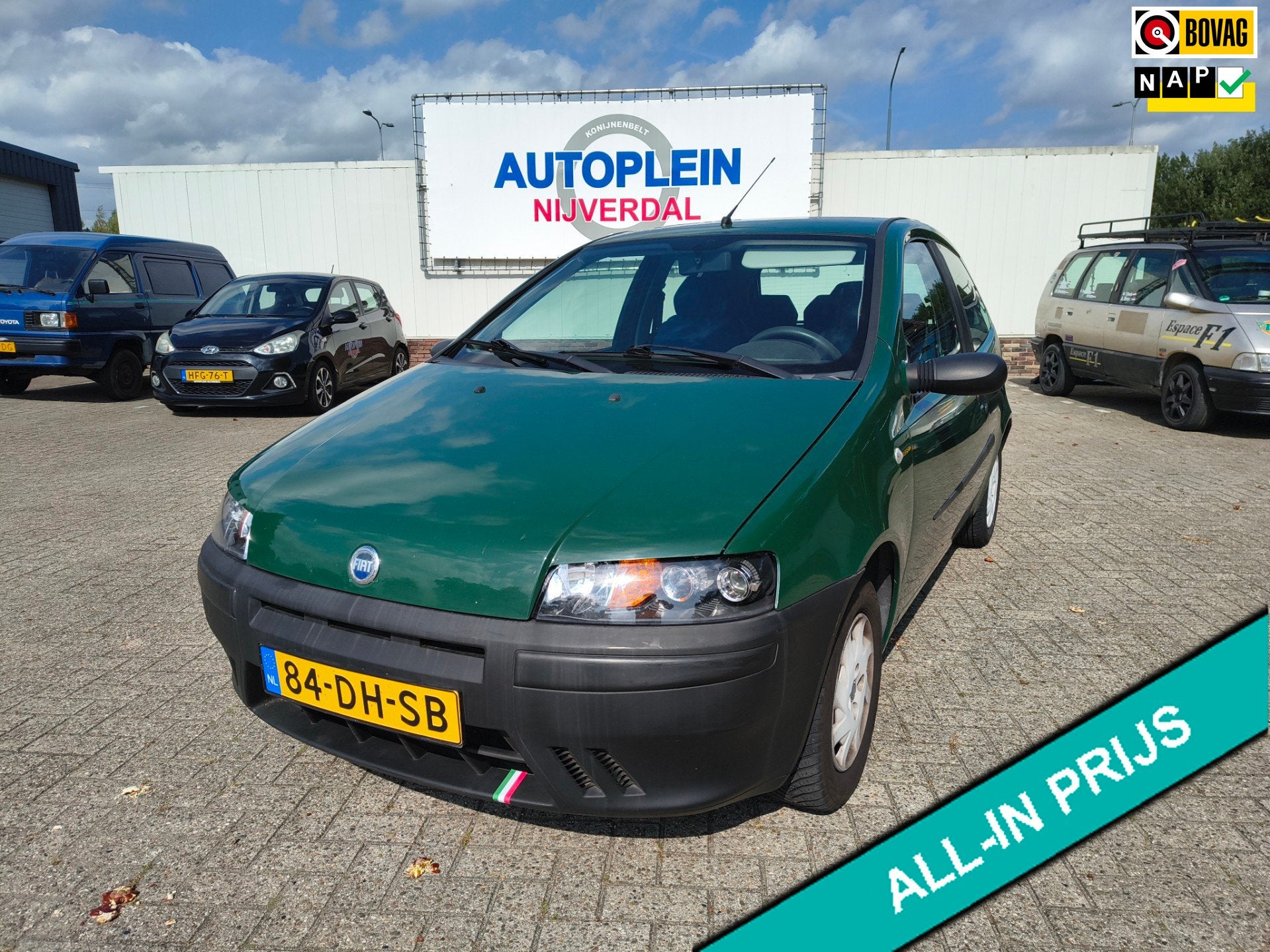 Fiat Punto 1.2 60 S nette boswachtersgroene Punto met een mo, Auto's, 12 maanden, Stof, Gebruikt, 1242 cc
