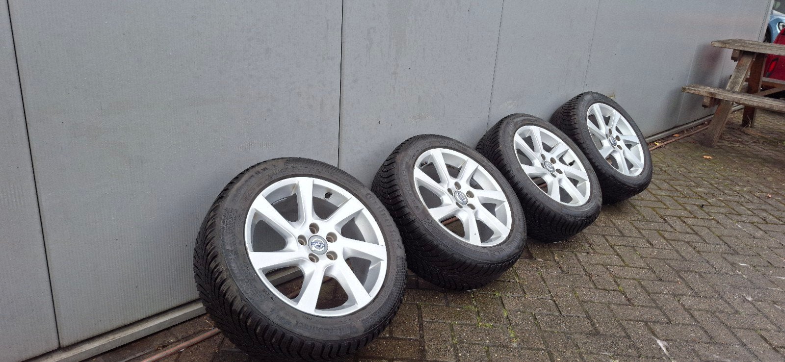 Volvo winterset 17 inch, Ophalen, Gebruikt, Velg(en), 17 inch