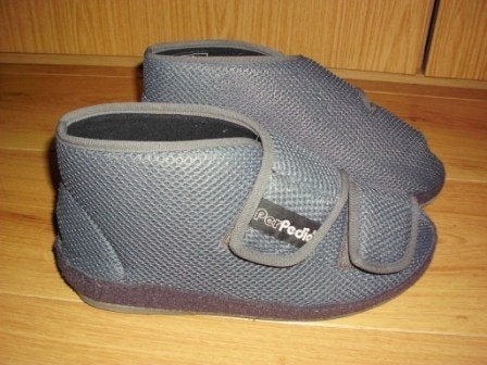 Verbandsloffen mt.41 Perdia soft donkergrijs/anti slip zool, Ophalen of Verzenden, Zo goed als nieuw