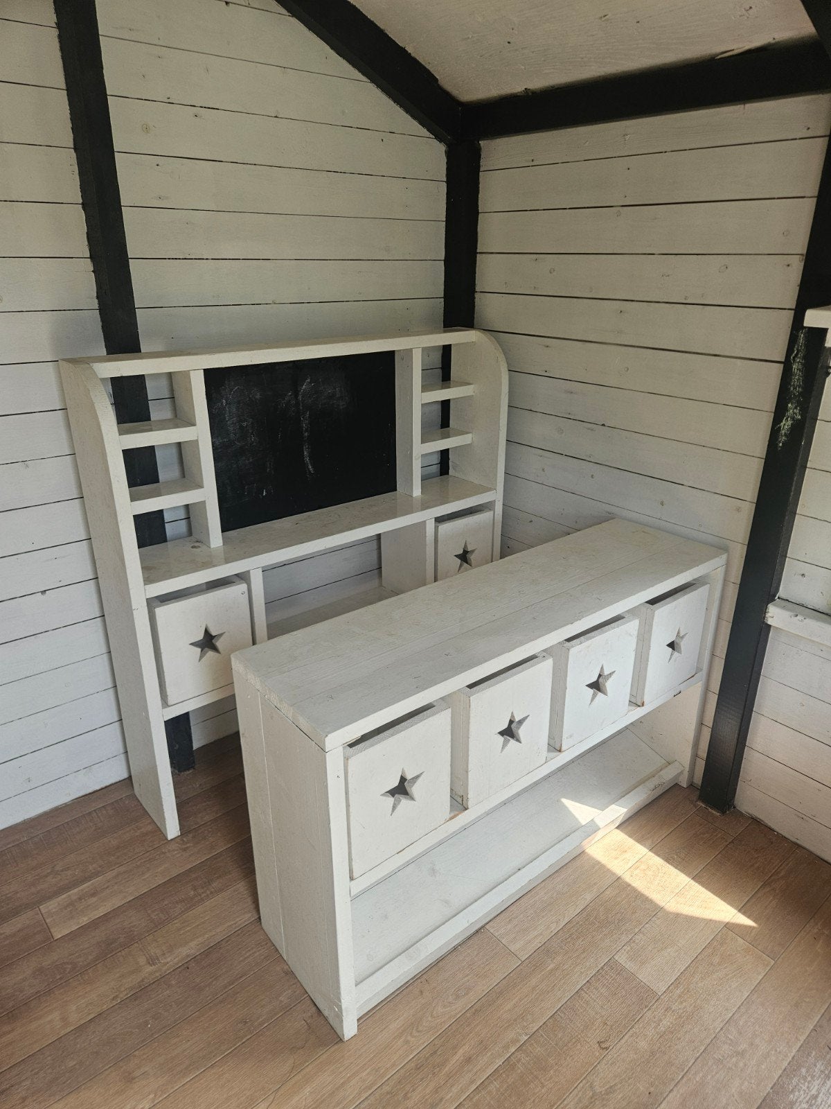 Houten speelgoedwinkel met accessoires, Kinderen en Baby's, Ophalen, Gebruikt, Meubelstuk of Keukentje