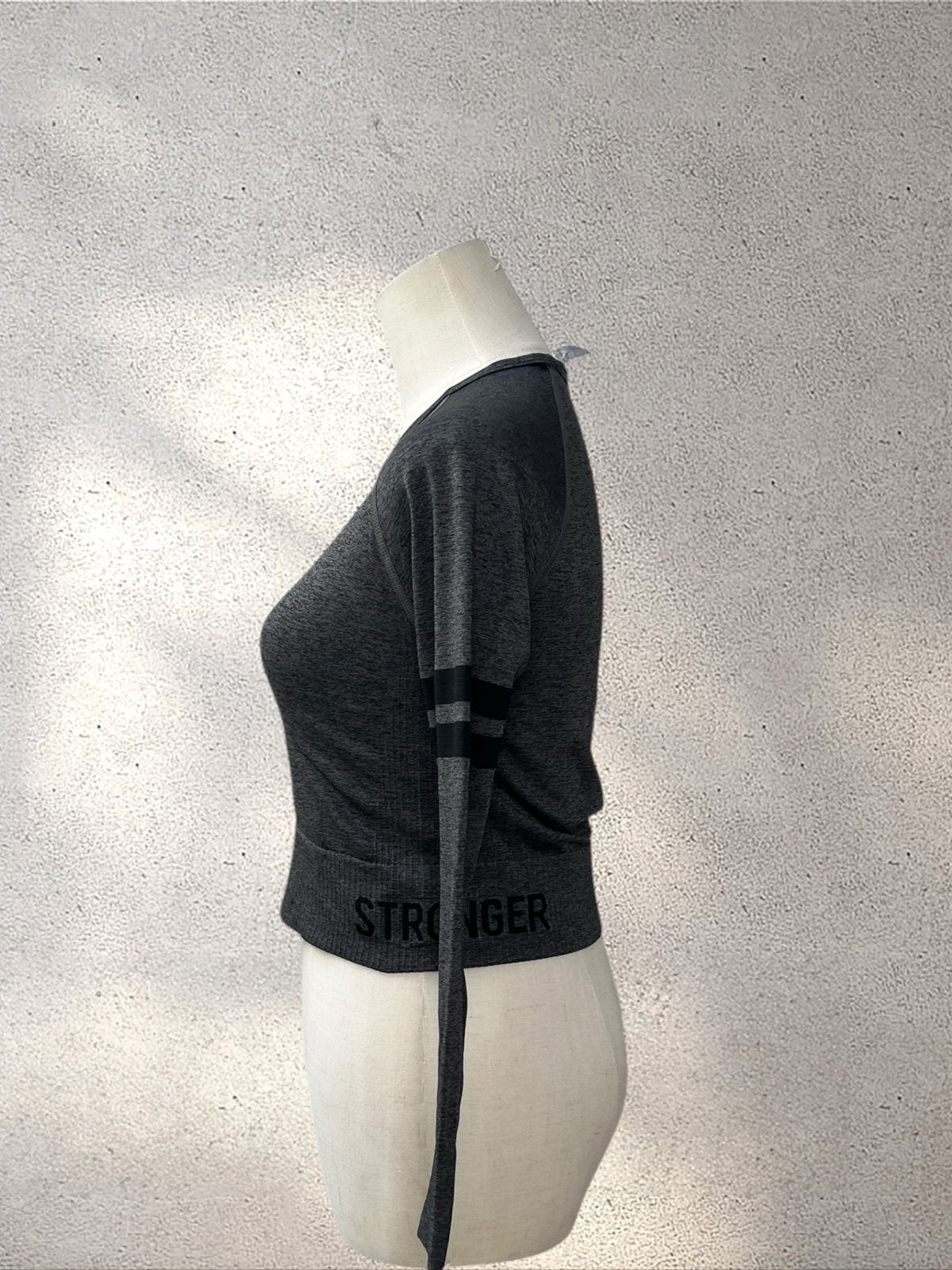 Stronger sportshirt grijs - Maat M/L, Maat 38/40 (M), Ophalen of Verzenden, Grijs, Fitness of Aerobics