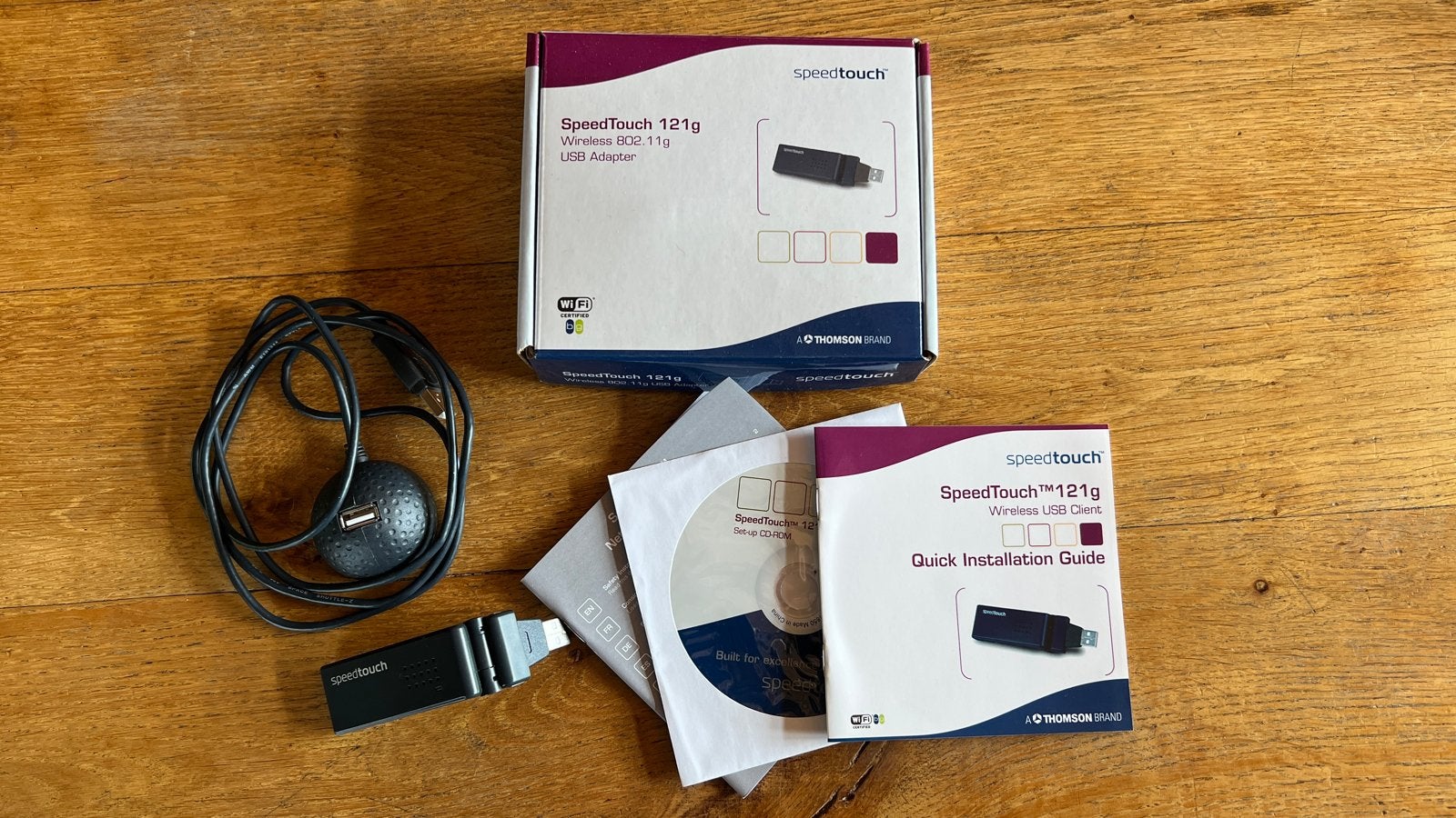 SpeedTouch 121g Wireless 802.11g USB Adapter, Ophalen, Zo goed als nieuw
