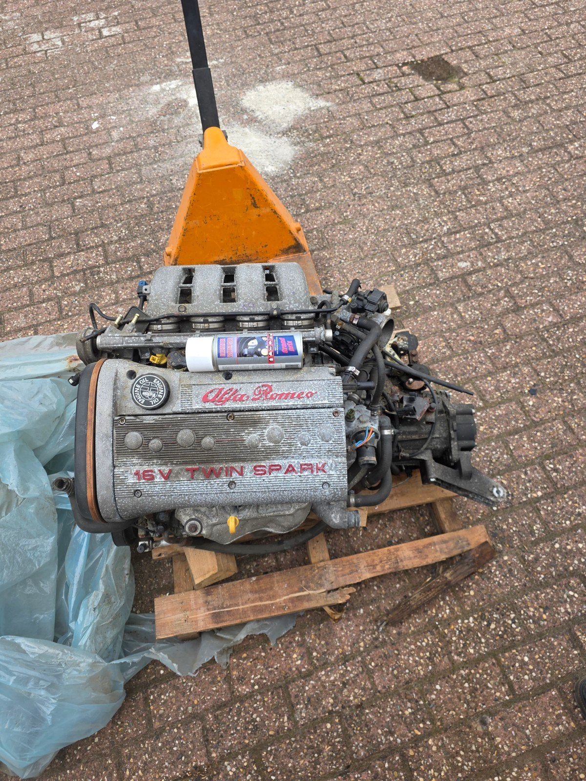 Motorblok Alfa Romeo 145/146 1.6 16V Twin Spark, Ophalen, Gebruikt, Alfa Romeo