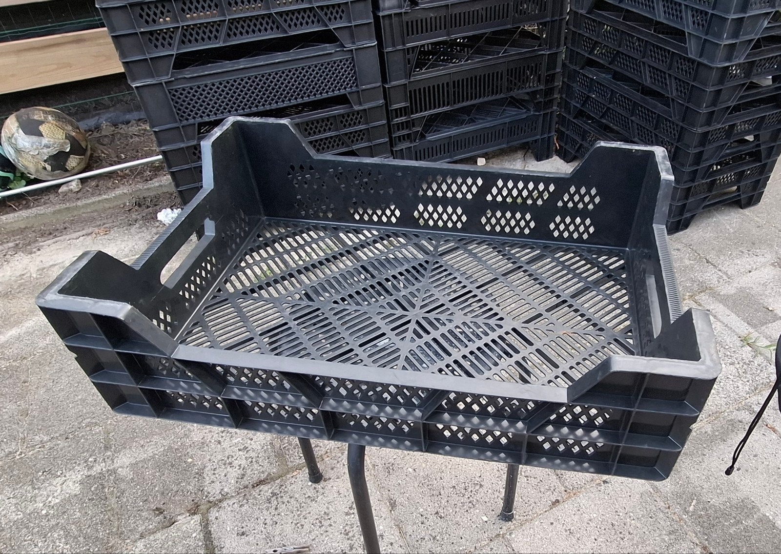 Kunstof opberg stappel kratten., Ophalen, 40 tot 60 cm, 50 tot 75 cm, Minder dan 35 cm