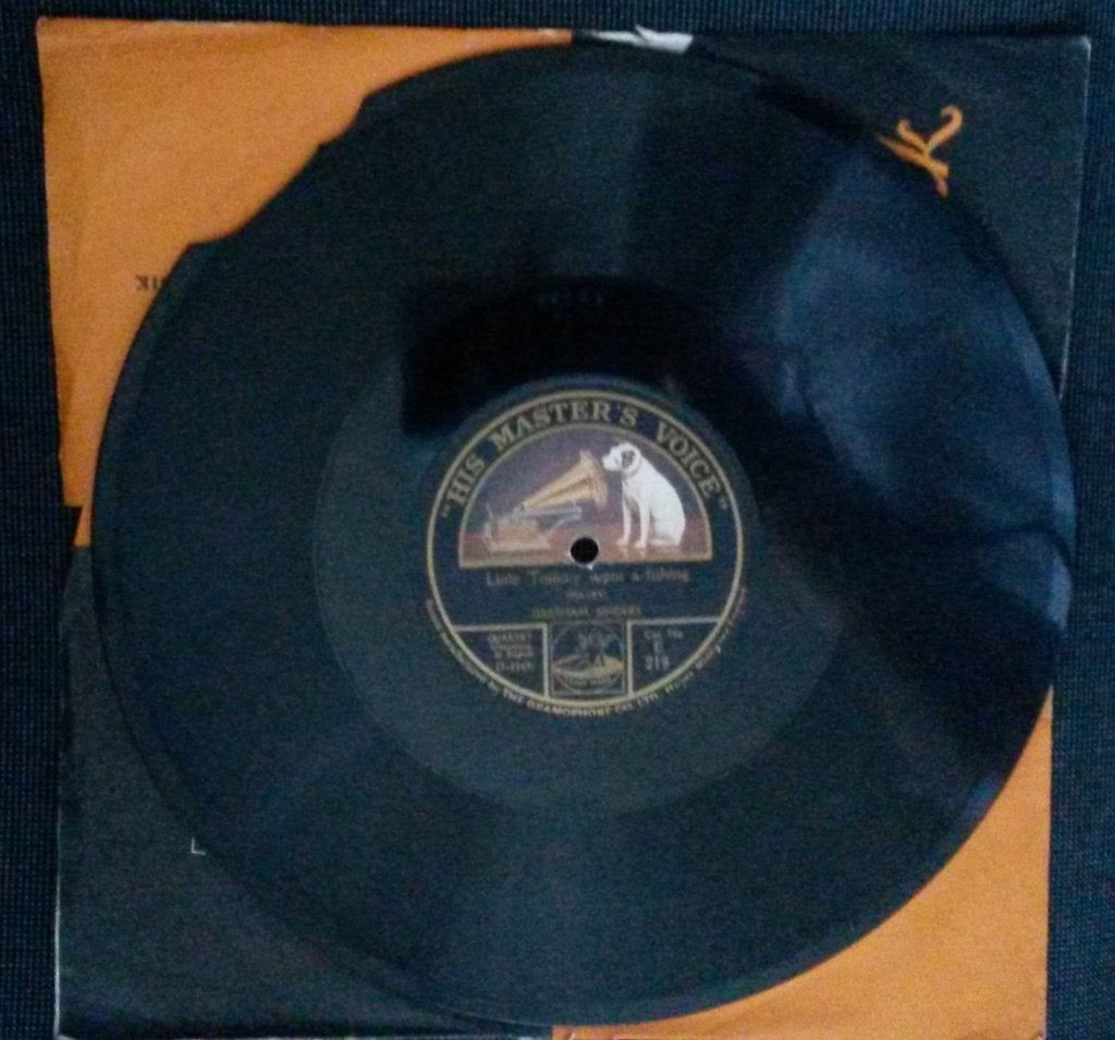 brocante 78 toeren LP 2 stuks (1 met schade), Antiek en Kunst, Ophalen of Verzenden