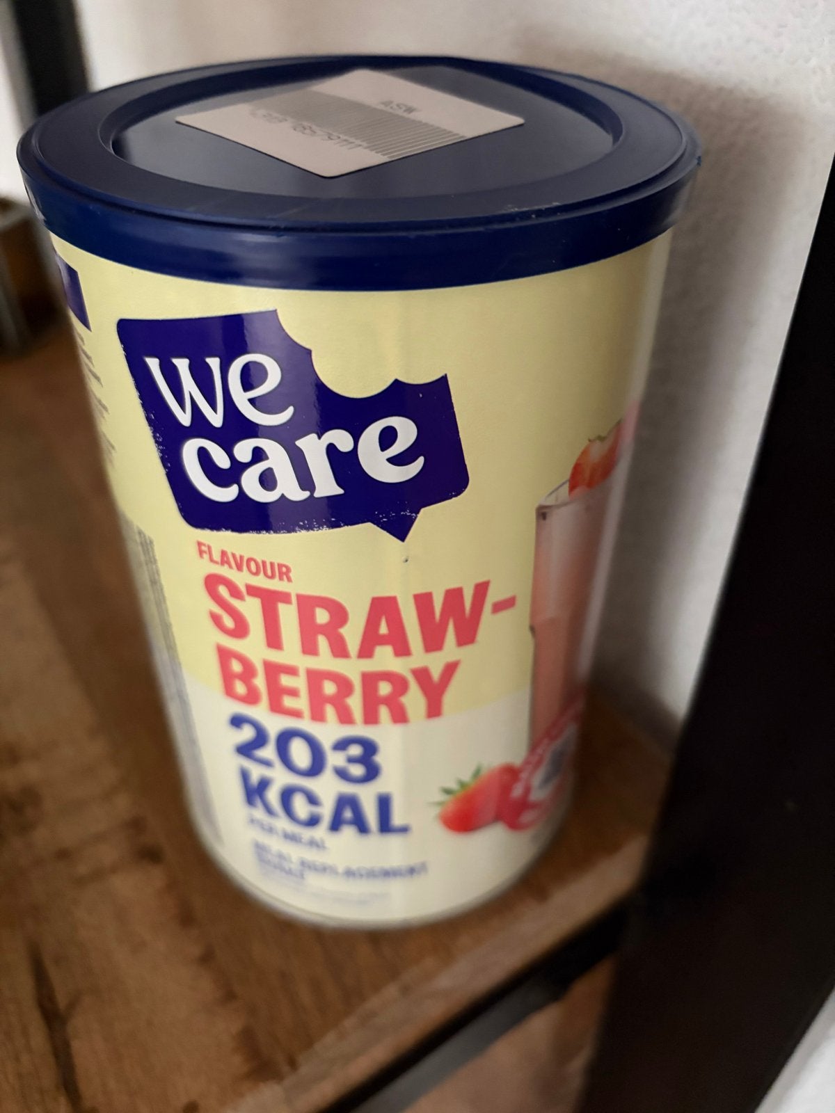 We Care Aardbei Maaltijdvervanger Poeder 203 Kcal, Ophalen of Verzenden, Nieuw, Poeder of Drank