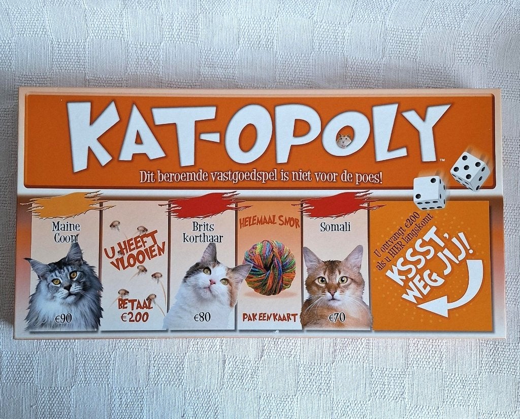 Kat-opoly ZGAN! (nieuw € 30,00), Drie of vier spelers, Ophalen of Verzenden, Zo goed als nieuw