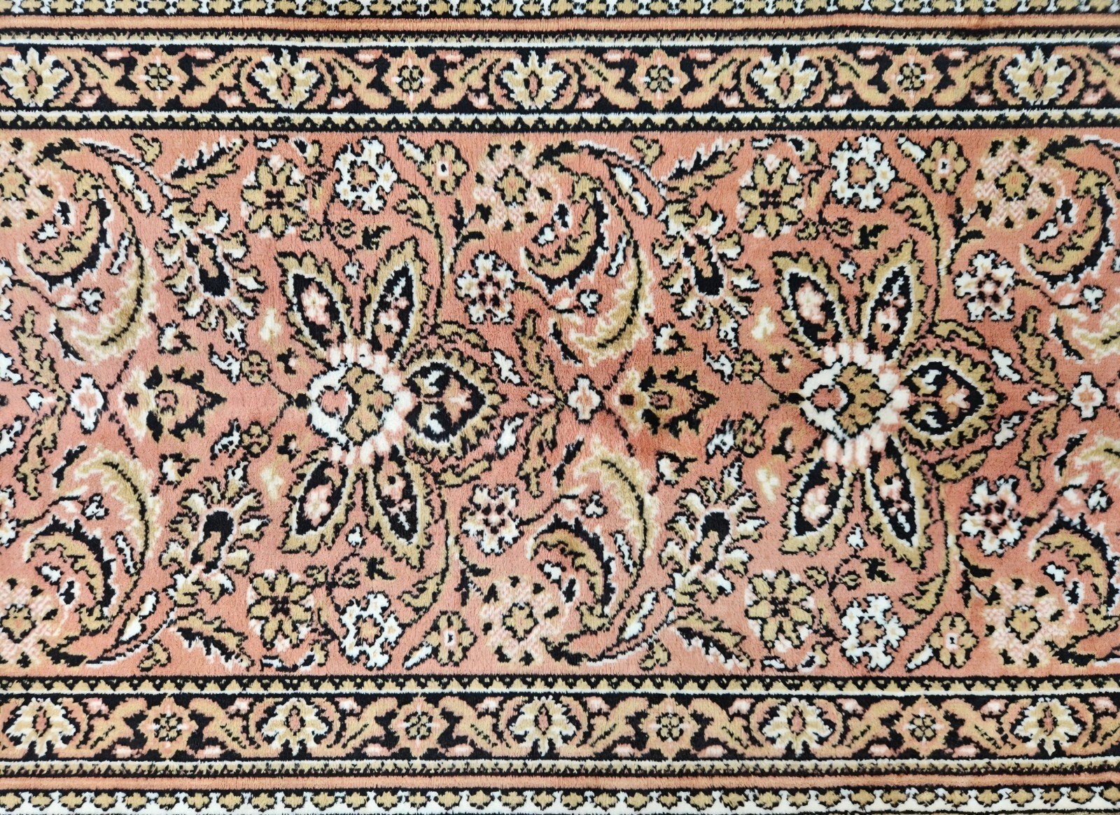 Vintage oosters wol vloerkleed loper koraal floral 70x270cm, Klassiek, Perzisch, Vintage, oosters, hype, 200 cm of meer, Www.hypepopup.nl