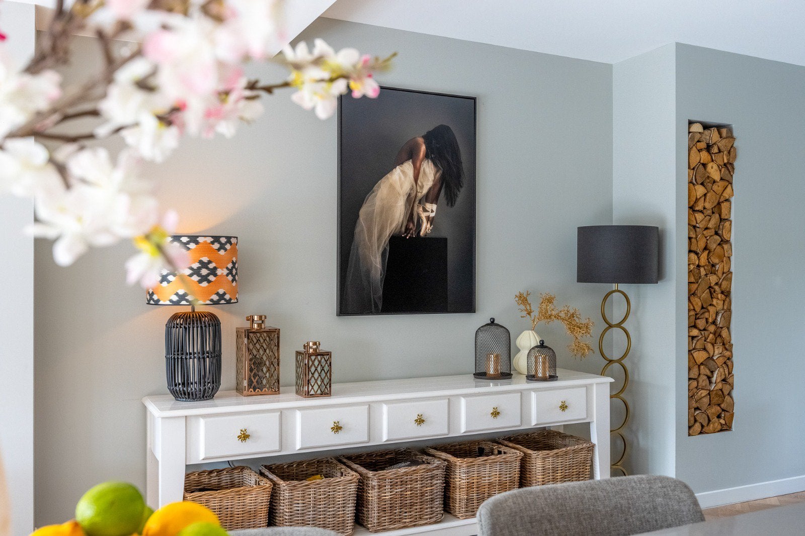 Groot, lang dressoir, Ophalen, Zo goed als nieuw, 25 tot 50 cm, 200 cm of meer
