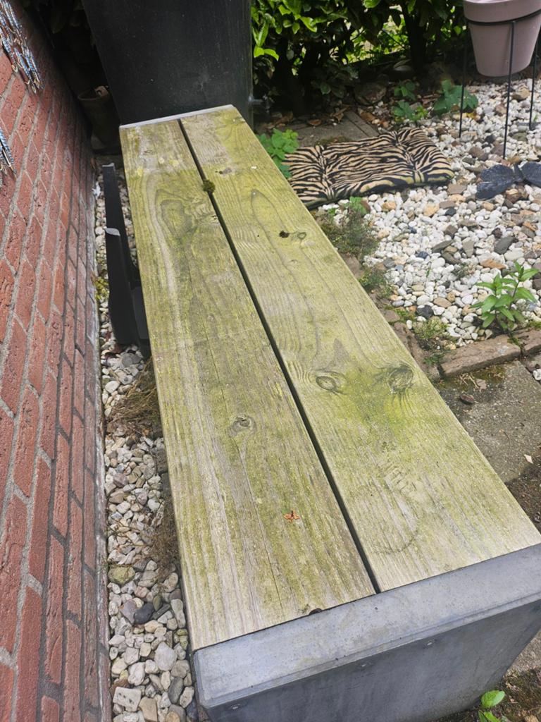 Tuinbank, Ophalen, Gebruikt