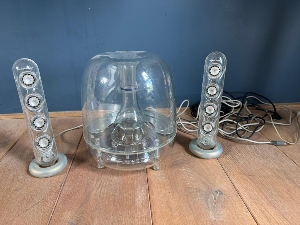 Harman Kardon SoundSticks III 2.1 Speakerset, Computers en Software, Pc speakers, Ophalen, Gebruikt