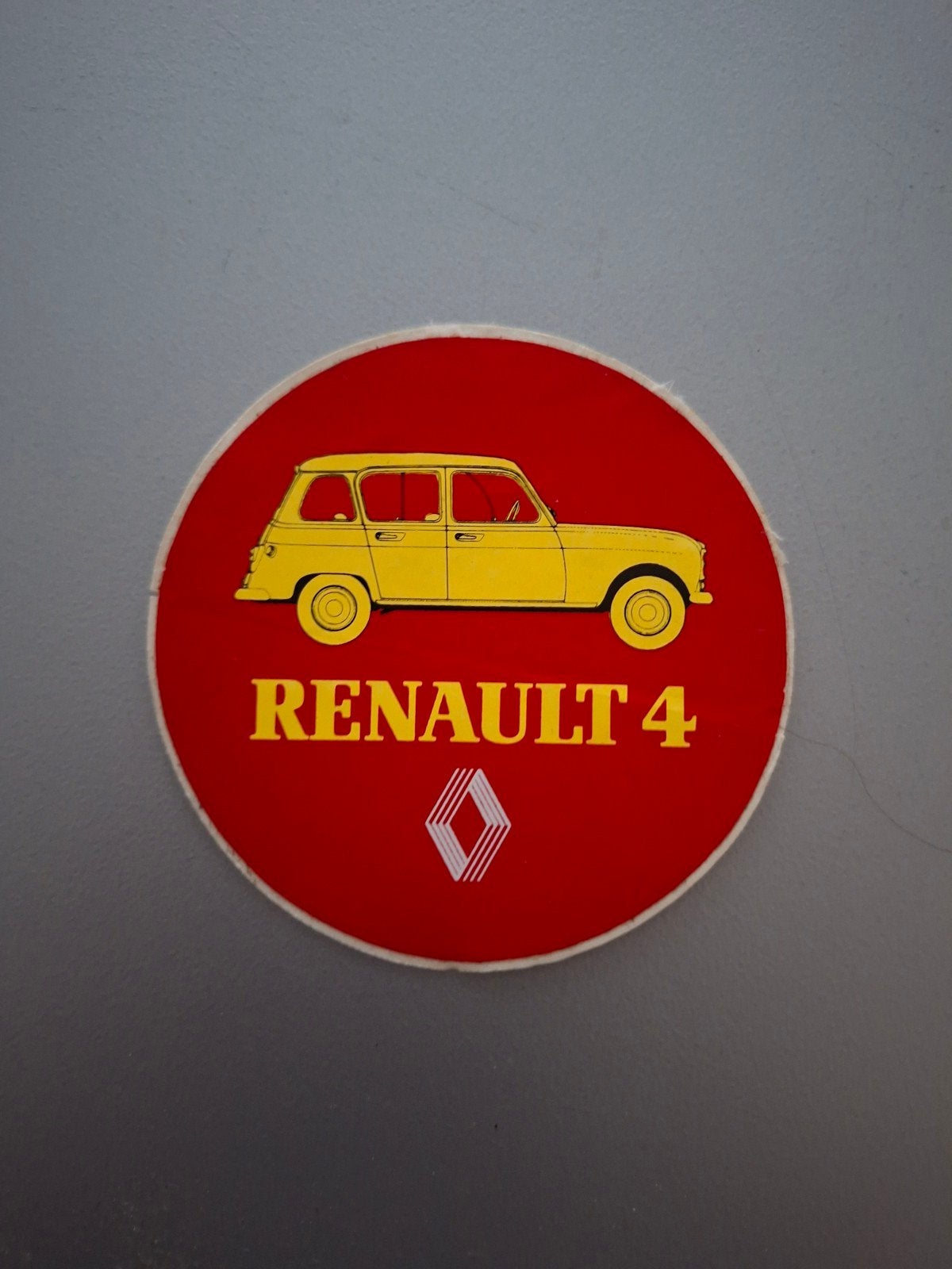 Vintage Renault 4 Sticker, Ophalen of Verzenden