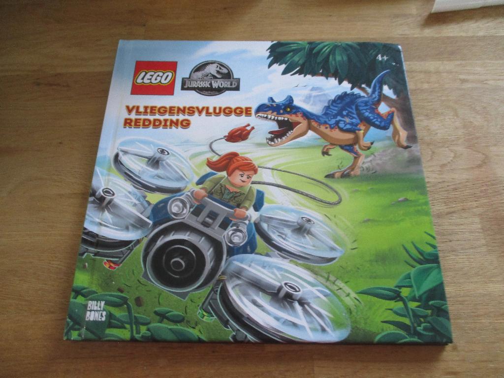 BOEK LEGO JURASSIC WORLD VLIEGENSVLUGGE REDDING, Jurassic World, Lego, Accessoire, Ophalen of Verzenden