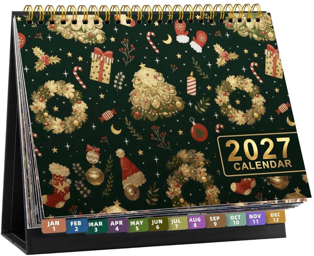2027 Desktop Kalender - Maandelijkse Bureau Planner, Verzenden, Nieuw