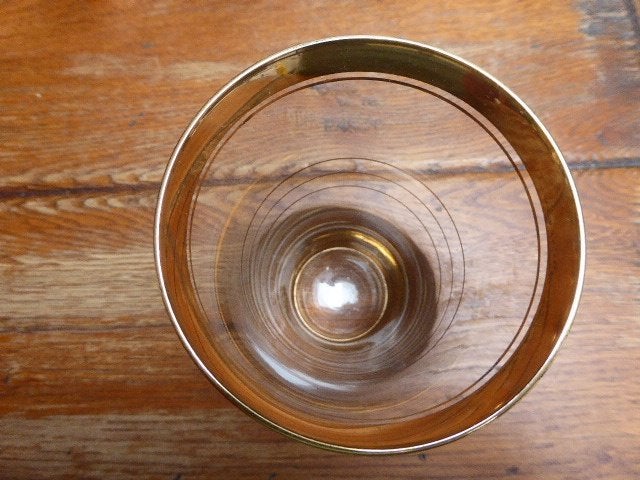18 art deco glazen met goud, de Rupel Booms, Ophalen of Verzenden