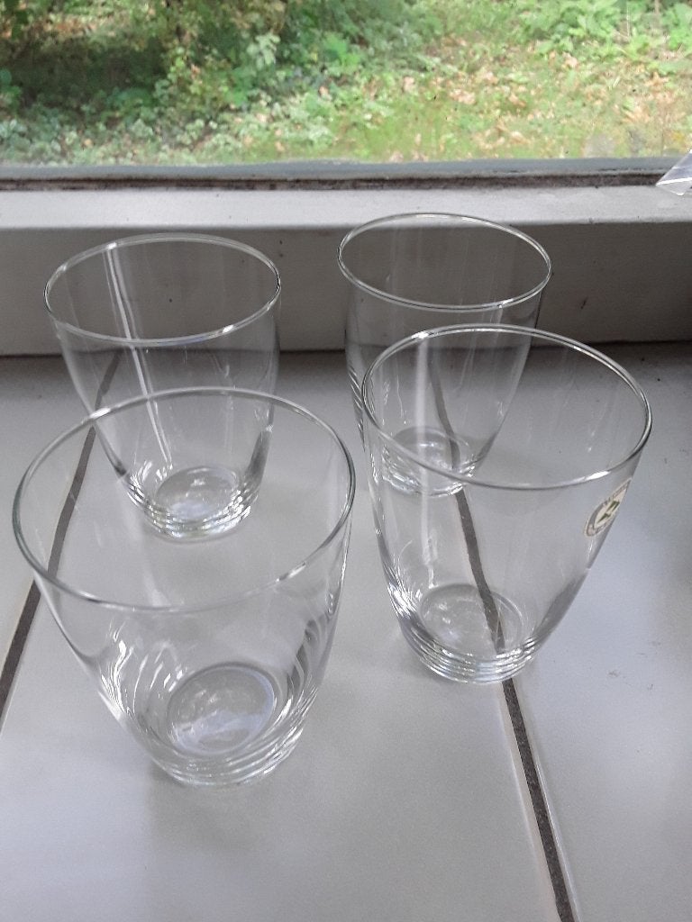 Glas 4x leerdam, made in holland water/.limonade glazen, Ophalen of Verzenden