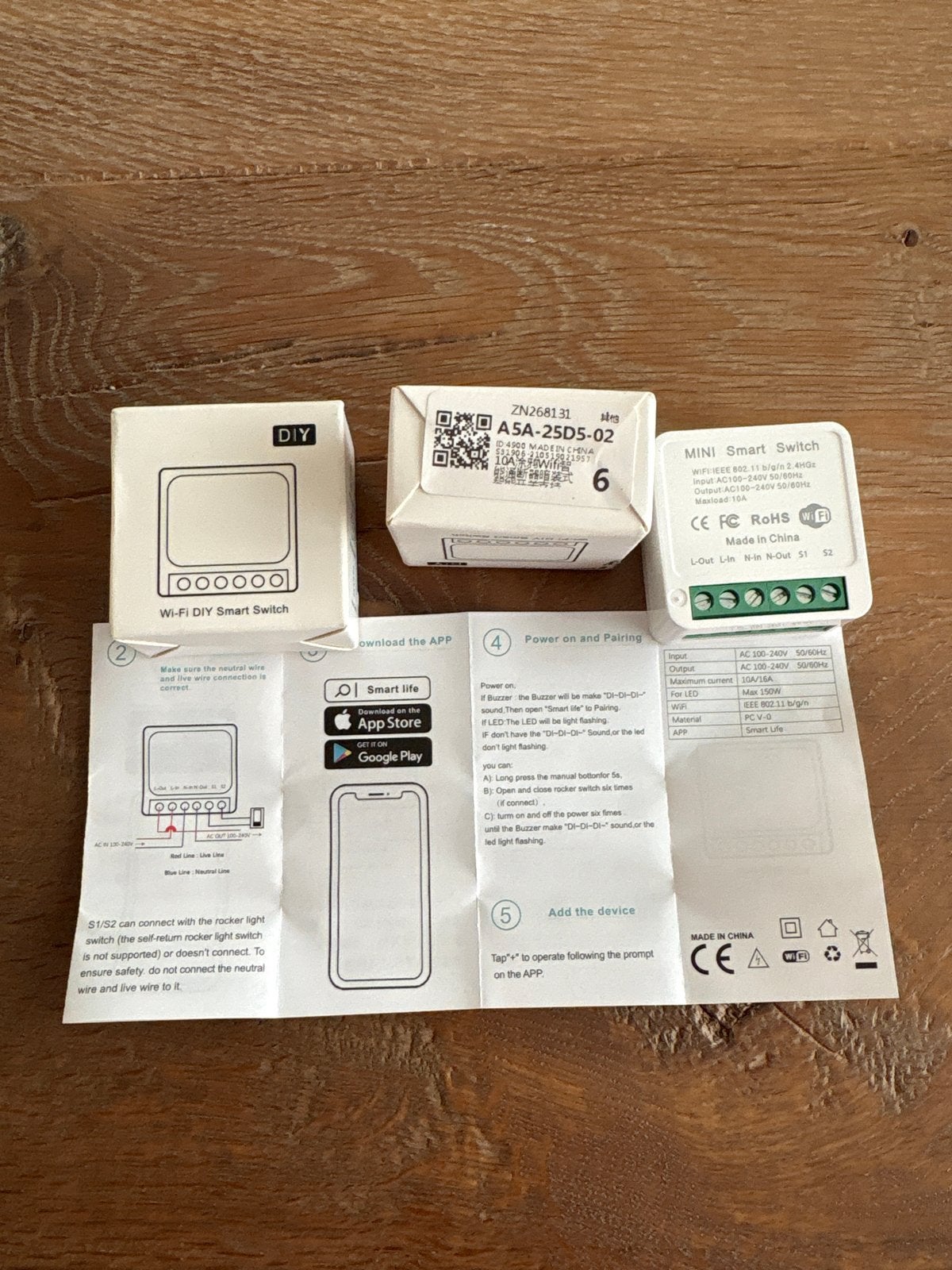 Mini Smart Switch - Wi-Fi DIY Schakelaar, Ophalen of Verzenden, Nieuw, Overige merken, Schakelaar